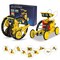 Solar Robot Kit for Kids Age 8-12, 12-in-1 Build Your Own Robot with Solar Panel & Battery Power, Science Engineering Christmas Birthday Idea Gifts for Boy Age 8 9 10 11 12